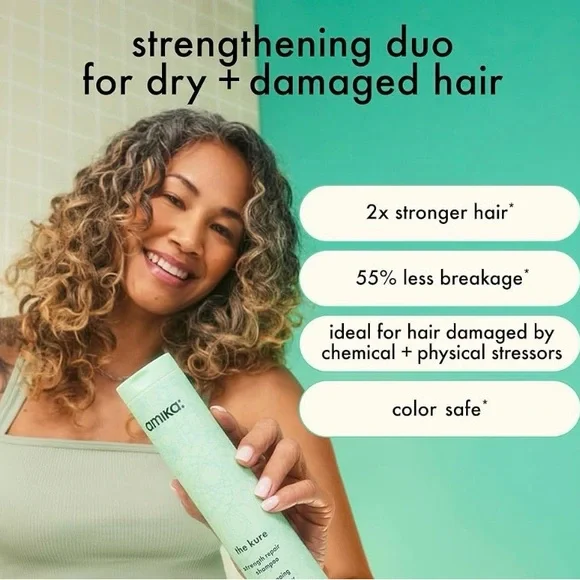 🆕 amika: The Kure Strength Repair Conditioner 9.2 fl oz 💚 - Picture 2 of 3